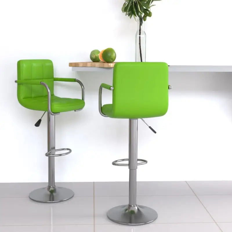 Barkrukken met ingebouwde voetensteun voor optimaal zitcomfort - Groen / 2 - Barkrukken