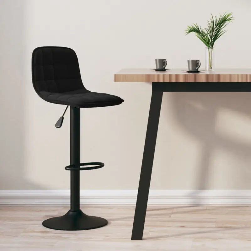 Barkrukken met ingebouwde voetensteun voor optimaal zitcomfort - Zwart / 1 - Barkrukken