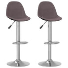 Barkrukken met ingebouwde voetensteun voor ultiem zitcomfort - Taupe / 2 - Barkrukken