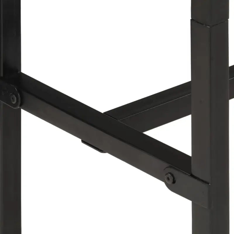 Barkrukken met massief ruw mangohout en ijzeren frame - Barkrukken