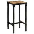 Barkrukken met massief ruw mangohout en ijzeren frame - 60 x 55 x 107 cm / 1 - Barkrukken