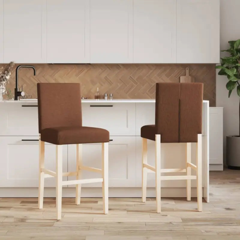 Barkrukken met zachte rugleuning en massief rubberhout voor dagelijks gebruik - Barkrukken