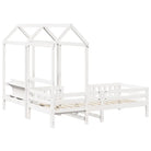 Bed met bankje in massief grenenhout voor een moderne slaapkamer - Bedden & bedframes