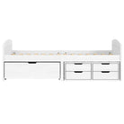 Bed met massief grenenhout en kleine lade voor slaap- en woonkamer - Bedden & bedframes
