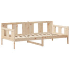 Bed met massief grenenhout en open zijdeur voor slaap of woonkamer - Bedden & bedframes