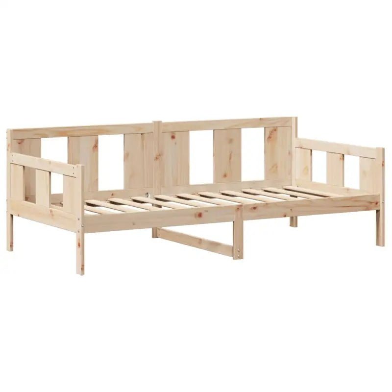 Bed met massief grenenhout en open zijdeur voor slaap of woonkamer - Bedden & bedframes