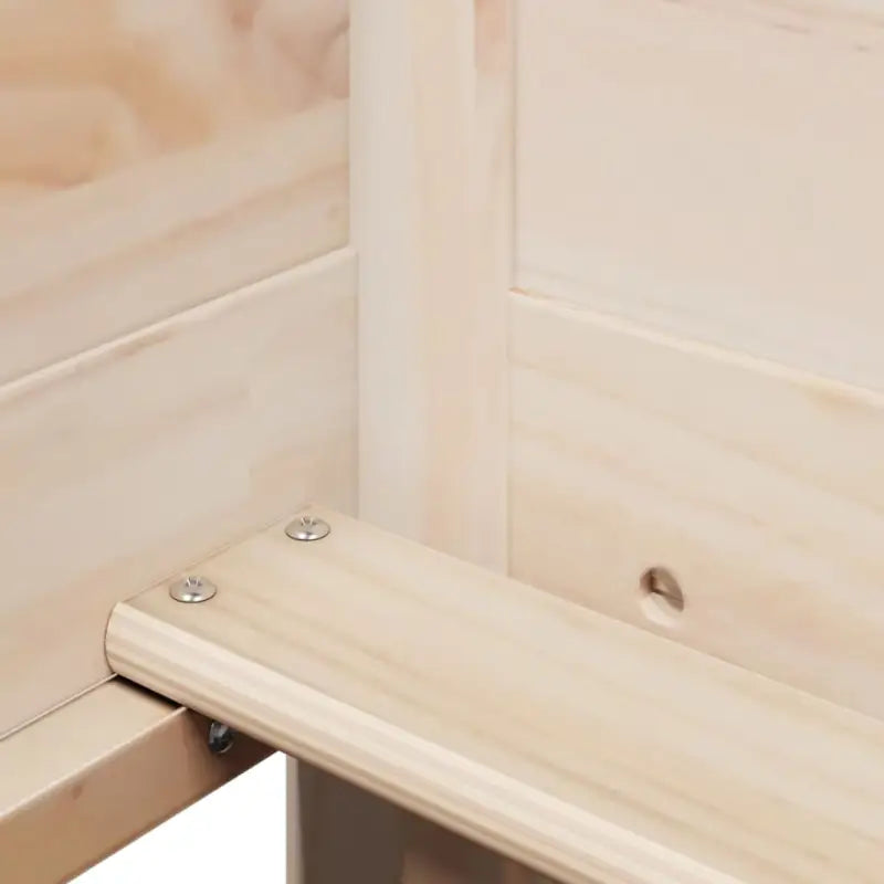 Bed met massief grenenhout en open zijdeur voor slaap of woonkamer - Bedden & bedframes