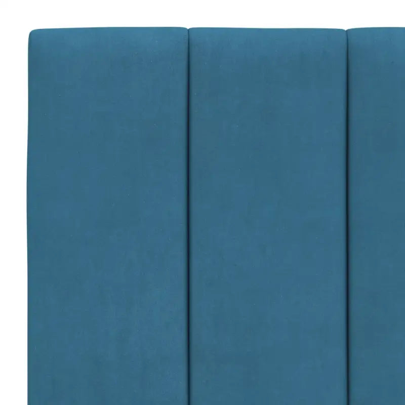 Bed met multiplex lattenbodem en 22d PU-schuim in blauw materiaal - Bedden & bedframes