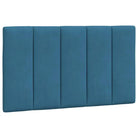 Bed met multiplex lattenbodem en 22d PU-schuim in blauw materiaal - Bedden & bedframes