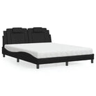 Bed met multiplex lattenbodem en 22d pu-schuim voor optimaal comfort - Zwart / 160 x 200 cm - Bedden & bedframes