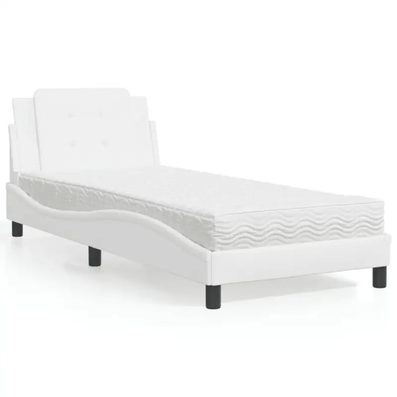 Bed met multiplex lattenbodem en 22d pu-schuim voor optimaal comfort - Wit / 80 x 200 cm - Bedden & bedframes