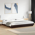 Bed met RGB LED-verlichting en bewerkt hout voor een stabiele nachtrust - Zwart / 200 x 200 cm - Bedden & bedframes