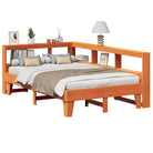 Bedden en bedframes met massief grenenhout en mooie totale afmetingen - Wasbruin / 135 x 190 cm - Bedden & bedframes