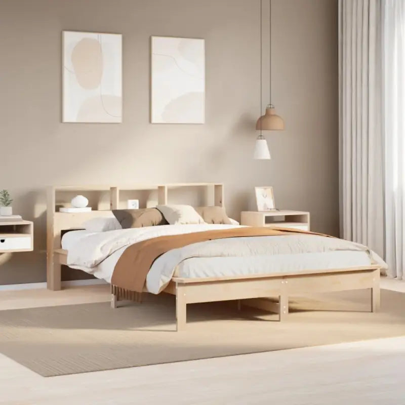 Bedden en bedframes met massief grenenhout voor een goede nachtrust - Naturel / 160 x 200 cm - Bedden & bedframes