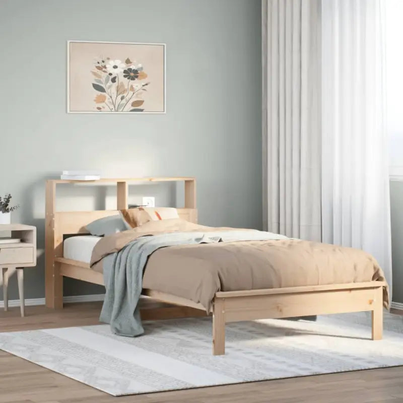 Bedden en bedframes met massief grenenhout voor een goede nachtrust - Naturel / 100 x 200 cm - Bedden & bedframes