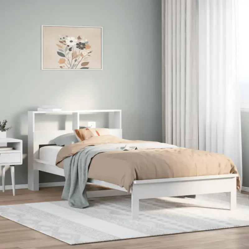 Bedden en bedframes met massief grenenhout voor een goede nachtrust - Wit / 75 x 190 cm - Bedden & bedframes