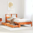 Bedden en bedframes met massief grenenhout voor optimale comfort - Wasbruin / 90 x 200 cm - Bedden & bedframes