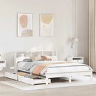Bedden en bedframes met massief grenenhout voor optimale comfort - Wit / 160 x 200 cm - Bedden & bedframes