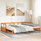 Bedden en bedframes met massief grenenhout voor praktische slaapoplossingen - Wasbruin / 90 x 200 cm / Ja - Bedden &