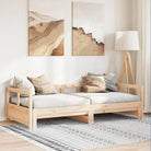 Bedden en bedframes met massief grenenhout voor praktische slaapoplossingen - Naturel / 90 x 200 cm / Nee - Bedden &