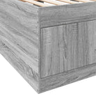 Bedden en bedframes veelzijdige slaapbank in grijs Sonoma eiken bewerkt hout - Bedden & bedframes