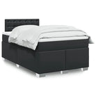 Bedden met grijs materiaal voor optimale nachtrust en duurzame vulling - Zwart / 120 x 190 cm / knoppwn - Bedden &