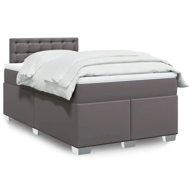 Bedden met grijs materiaal voor optimale nachtrust en duurzame vulling - Grijs / 120 x 190 cm / knoppwn - Bedden &