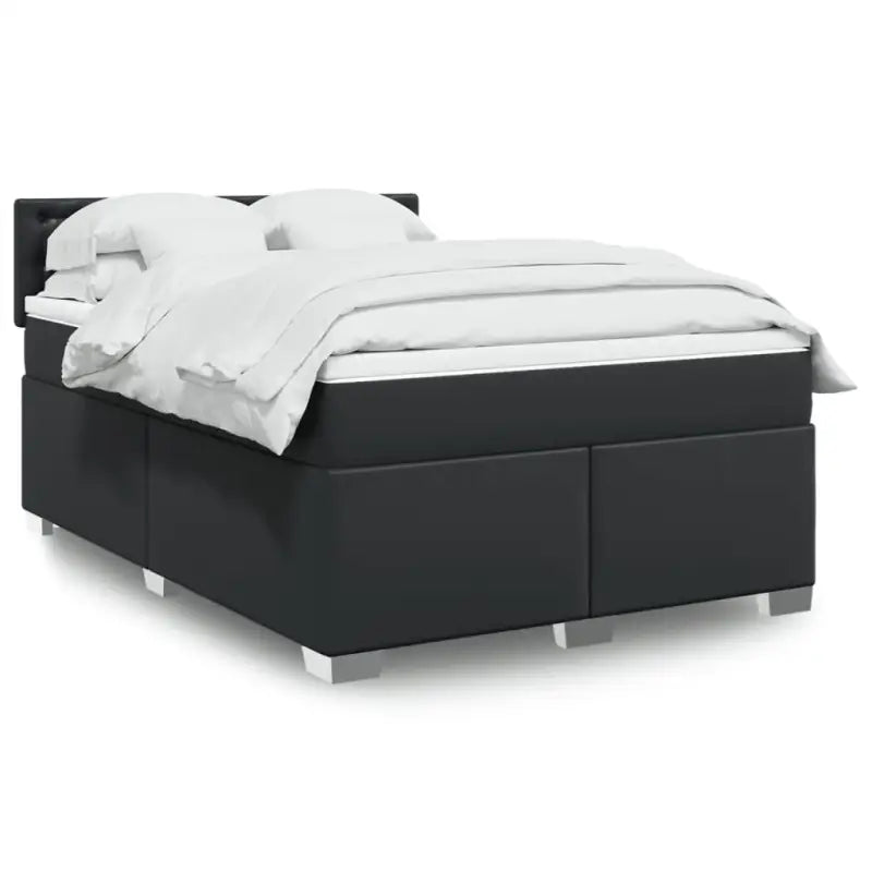Bedden met grijs materiaal voor optimale nachtrust en duurzame vulling - Zwart / 160 x 200 cm / knoppwn - Bedden &