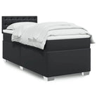 Bedden met grijs materiaal voor optimale nachtrust en duurzame vulling - Zwart / 90 x 200 cm / knoppwn - Bedden &