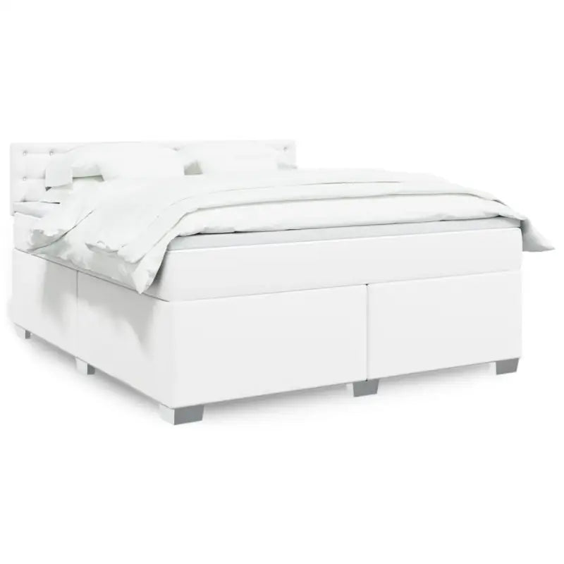 Bedden met grijs materiaal voor optimale nachtrust en duurzame vulling - Wit / 180 x 200 cm / knoppwn - Bedden &