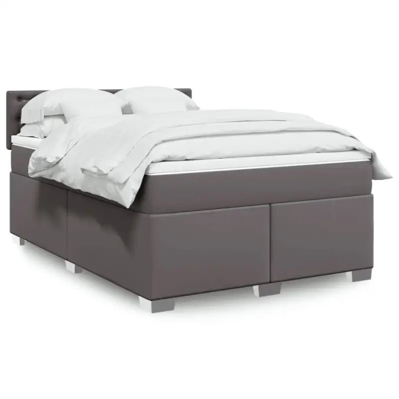 Bedden met grijs materiaal voor optimale nachtrust en duurzame vulling - Grijs / 160 x 200 cm / knoppwn - Bedden &