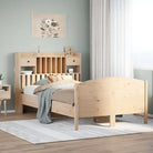 Bedden met massief grenenhout en ruime totale afmetingen - Naturel / 120 x 190 cm - Bedden & bedframes