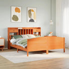 Bedden met massief grenenhout en ruime totale afmetingen - Wasbruin / 180 x 200 cm - Bedden & bedframes