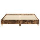 Bedframe in gerookt eiken voor een stabiele en stijlvolle slaapkamer - Bedden & bedframes