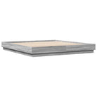 Bedframe in Grijs Sonoma met duurzaam bewerkt hout voor comfortabele nachten - Bedden & bedframes