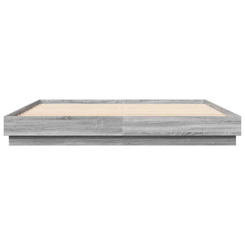 Bedframe in Grijs Sonoma met duurzaam bewerkt hout voor comfortabele nachten - Bedden & bedframes