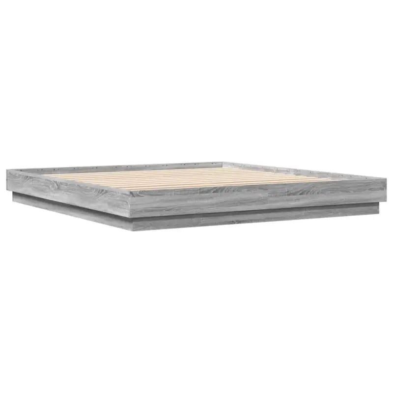 Bedframe in Grijs Sonoma met duurzaam bewerkt hout voor comfortabele nachten - Bedden & bedframes