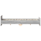 Bedframe in Grijs Sonoma voor een stevige en stabiele nachtrust - Bedden & bedframes