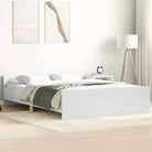 Bedframe in Grijs Sonoma voor een stevige en stabiele nachtrust - Wit / 120 x 200 cm - Bedden & bedframes