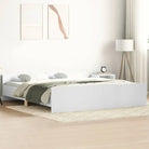 Bedframe in Grijs Sonoma voor een stevige en stabiele nachtrust - Wit / 180 x 200 cm - Bedden & bedframes