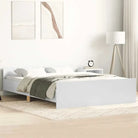 Bedframe in Grijs Sonoma voor een stevige en stabiele nachtrust - Wit / 120 x 190 cm - Bedden & bedframes