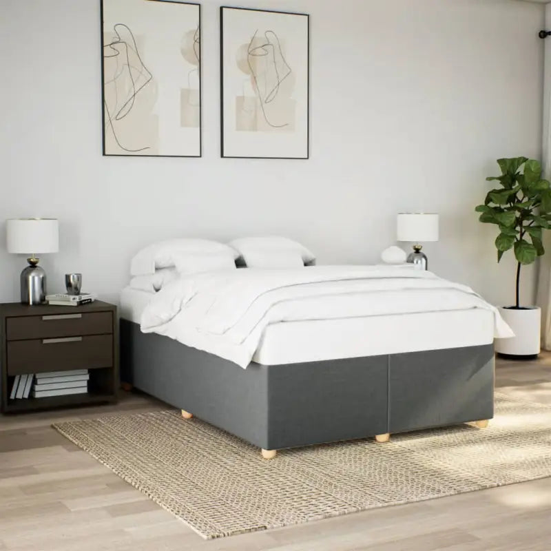 Bedframe met ademend vermogen voor een comfortabele nachtrust - Donkergrijs / 140 x 200 cm - Bedden & bedframes