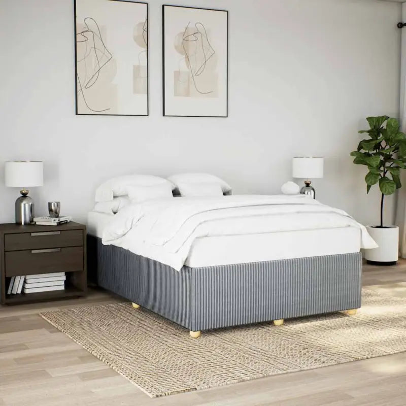 Bedframe met ademend vermogen voor een comfortabele nachtrust - Lichtgrijs / 140 x 200 cm - Bedden & bedframes