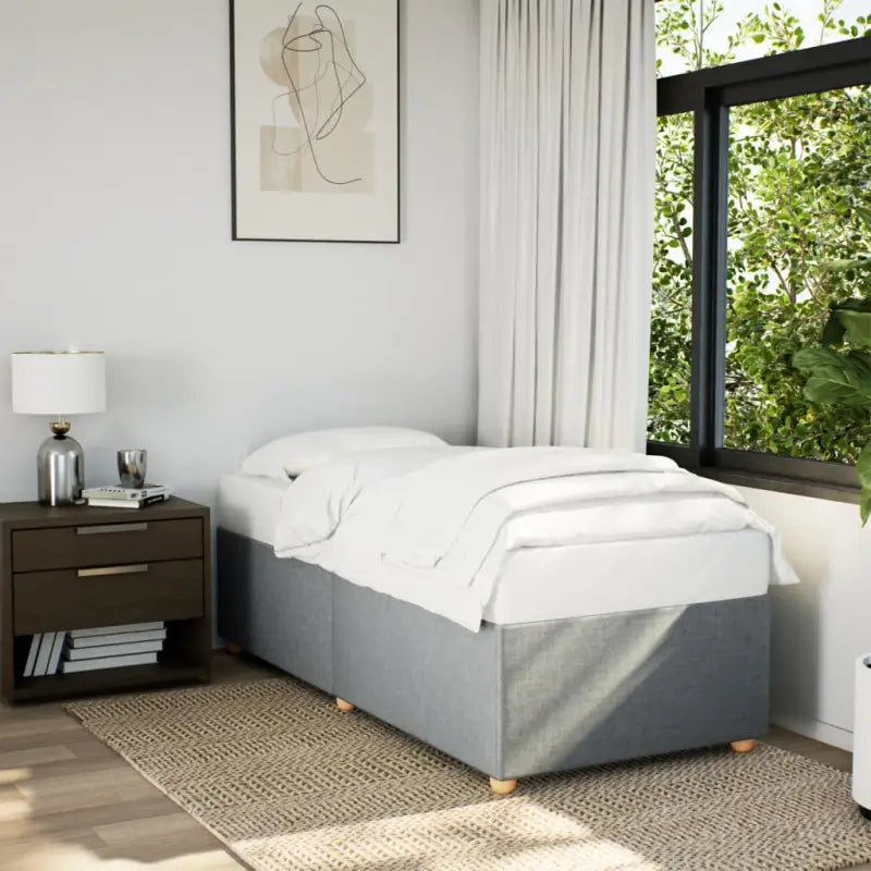 Bedframe met ademend vermogen voor een comfortabele nachtrust - Lichtgrijs / 100 x 200 cm - Bedden & bedframes
