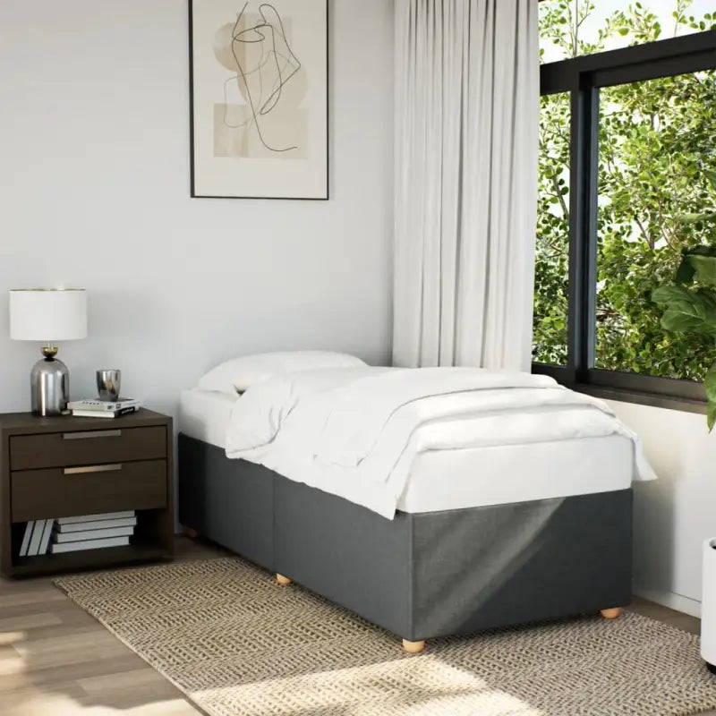 Bedframe met ademend vermogen voor een comfortabele nachtrust - Donkergrijs / 100 x 200 cm - Bedden & bedframes