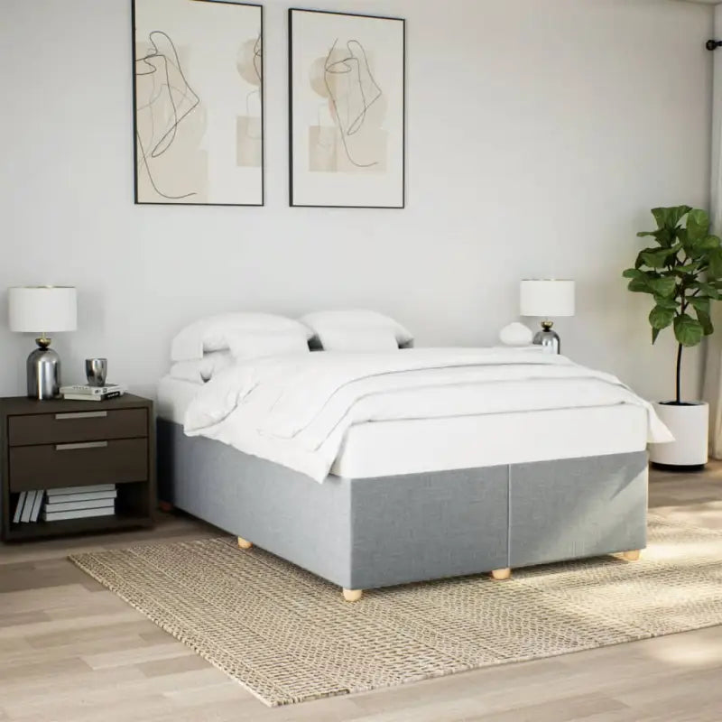 Bedframe met ademend vermogen voor een comfortabele nachtrust - Lichtgrijs / 140 x 200 cm - Bedden & bedframes