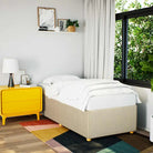 Bedframe met ademend vermogen voor een comfortabele nachtrust - Crème / 80 x 200 cm - Bedden & bedframes