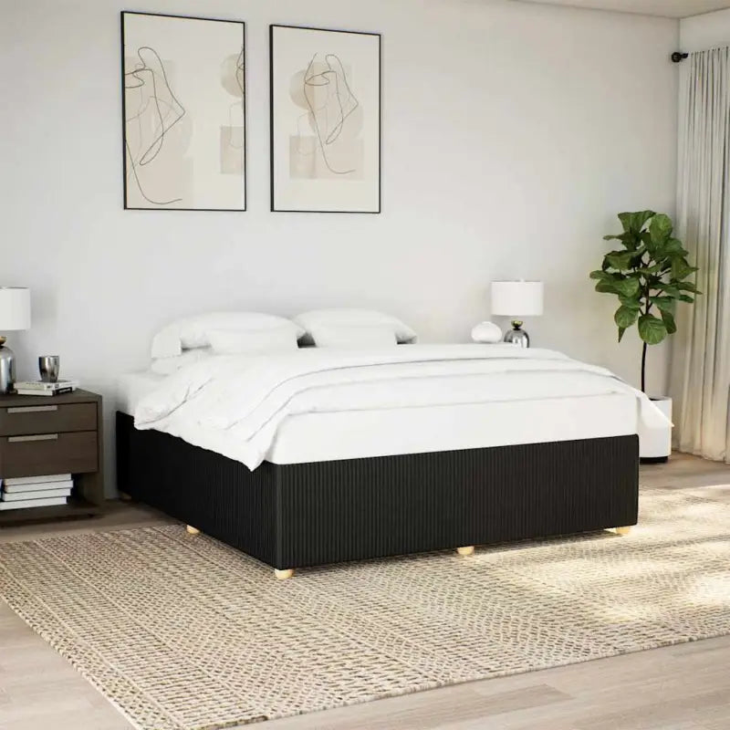 Bedframe met ademend vermogen voor een comfortabele nachtrust - Zwart / 180 x 200 cm - Bedden & bedframes