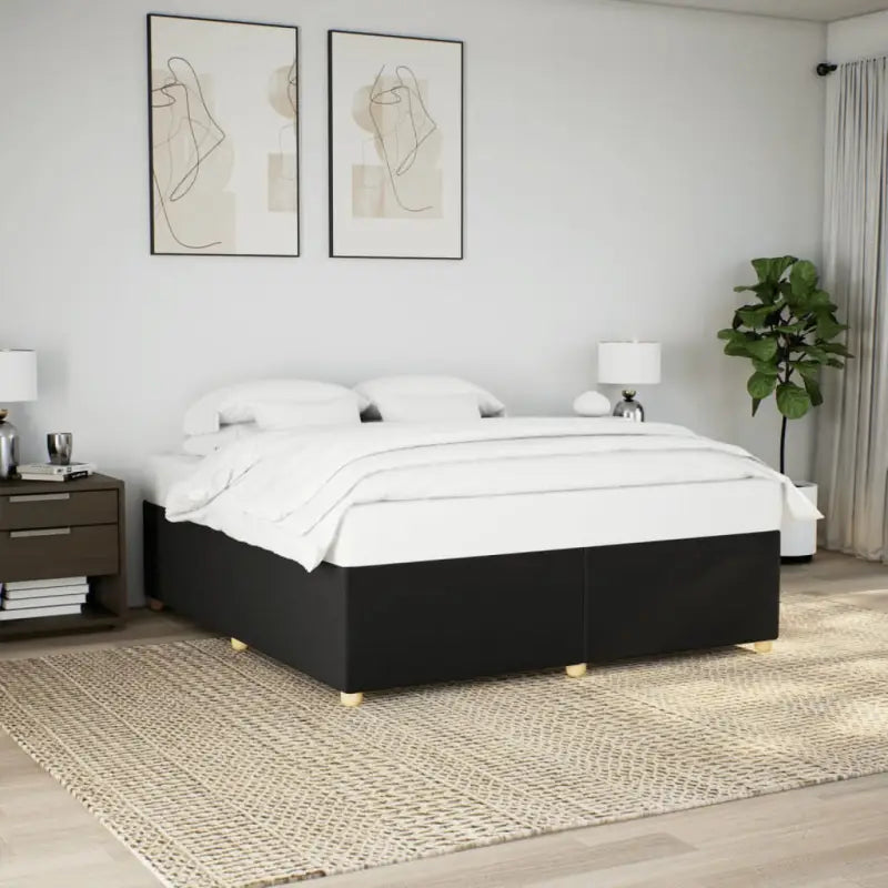 Bedframe met ademend vermogen voor een comfortabele nachtrust - Zwart / 180 x 200 cm - Bedden & bedframes