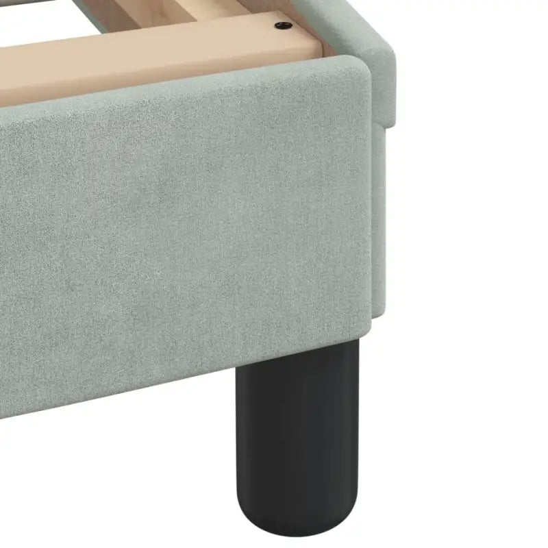 Bedframe met hoofdeinde en multiplex lattenbodem in zacht fluweel - Bedden & bedframes